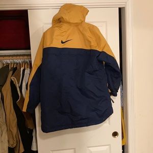 Nike fleece lined raincoat